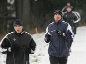 Zimní výb�h �eskobud�jovických fotbalist�.