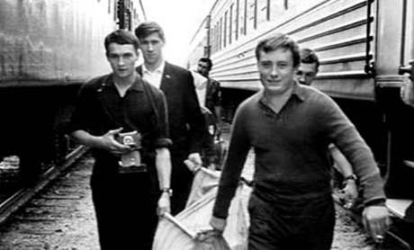 Na brigád v SSSR v srpnu 1967 (Jan Palach vlevo s fotoaparátem)