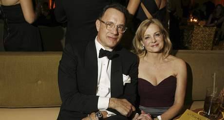 Zlat glby 2009 - Los Angeles, Tom Hanks na oficiln party