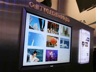 CES 2009 - prototyp televize budoucnosti od Toshiby - Cell TV