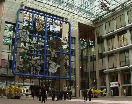 Entropa vystavená v sídle Evropské unie v Bruselu