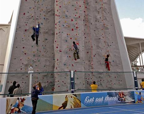 Nová lezecká stěna ve zlíně bude s výškou 15 metrů nejvyšší v kraji. Ilustrační foto.