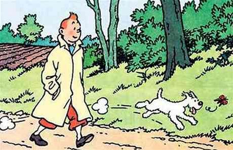 Tintin nedá ani ránu bez svého vrného psa Filuty (v originále se jmenuje Milou).