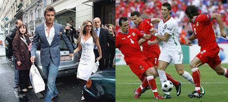 David Beckham a Cristiano Ronaldo. Dva jiné svty fotbalu.