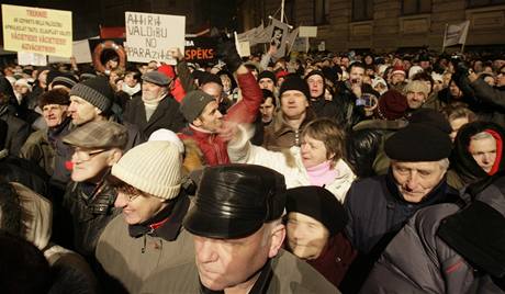 Protesty v Lotysku.