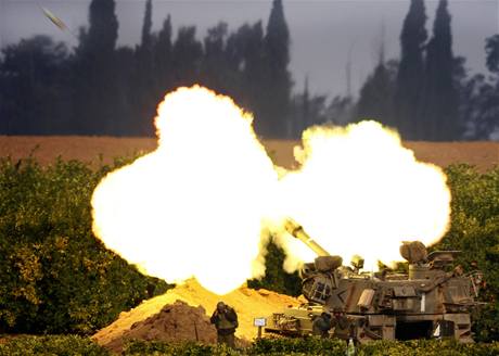 Izraelsk jednotky pl na psmo Gazy,