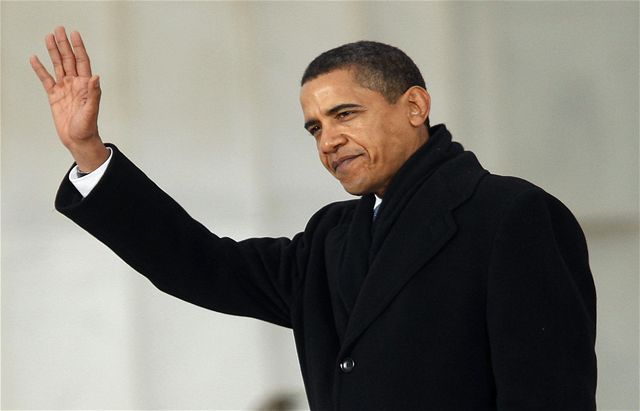 Barack Obama na verejím inauguraním koncertu We Are One.