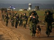 Izraeltí vojáci se vracejí z mise v Gaze zpt do vlasti. (18. ledna 2009)