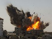 Izraelská bomba dopadla na msto Rafáh na jihu pásma Gazy.