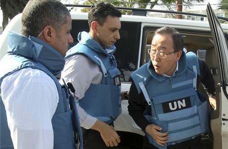 Generln tajemnk OSN Pan Ki-Mun v psmu Gazy (20. leden 2009)