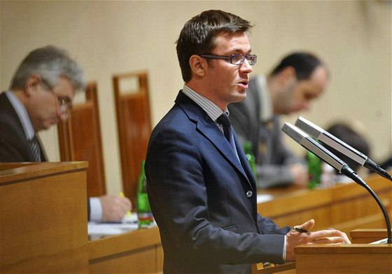 Ministr školství Ondřej Liška vystoupil na schůzi Senátu, který zasedal 28. ledna v Praze