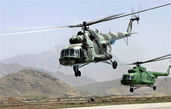 Vrtulníky Mi-17 afghánského letectva