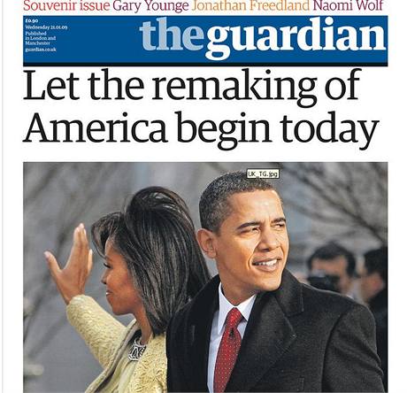 Titulní strana Guardianu.