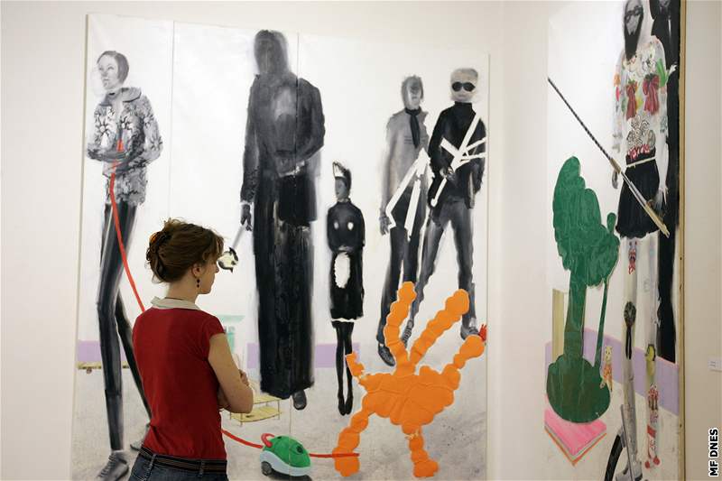 Výstava Transfer v Dom umní, obraz Jiího Petrboka