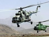 Vrtulnky Mi-17 afghnskho letectva