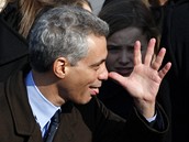 Rahm Emanuel, éf kanceláe Baracka Obamy, na inauguraci