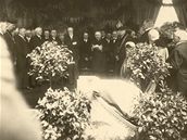 Poloení základního kamene k budov Právnické fakulty MU za pítomnosti prezidenta T. G. Masaryka  9. 6. 1928