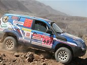 Posádka Viktor Chytka (vlevo) a Ji�í Jane�ek na Rallye Dakar