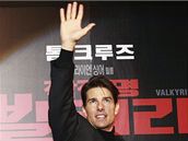 Tom Cruise na premiée filmu Valkýra v Soulu