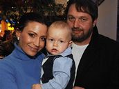Gábina Partyová a Josef Kokta se synem Kristianem 