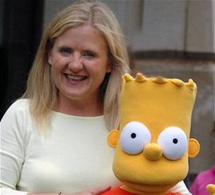 Hereka Nancy Cartwrightová, která namlouvá postavu Barta Simpsona 