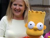 Hereka Nancy Cartwrightová, která namlouvá postavu Barta Simpsona 