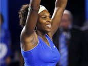 Serena Williamsová slaví triumf ve finále Australian Open 2009