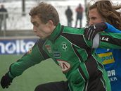 Píbram - Plze: Daniel Hua (vlevo) v akci