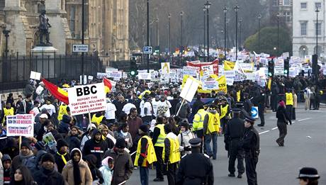 Centrem Londýna prolo 50 tisíc Tamil, chtjí zastavit genocidu na Srí Lance. (31. ledna 2009)