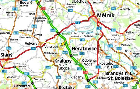 Mapa - Veltrusy