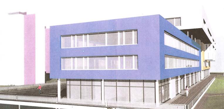 Návrh multifunkního domu v Brn-Bystrci
