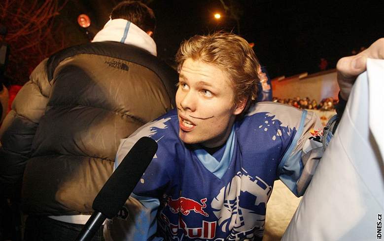  Miikka Jouhkimainen, finský vítz Red Bull Crashed Ice na Vyehrad.