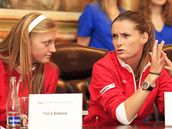 Fed Cup: Petra Kvitov, Iveta Beneov pi losovn