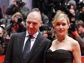 Berlinale 2009 - hereka Kate Winsletov s kolegou  Ralphem Fiennesem na premie filmu Pedta 