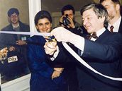 Start televize Nova 4. února 1994 - Generální editel televize Nova Vladimír...