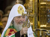 Slavnostní uvedení patriarchy Kirilla do ela ruské pravoslavné církve