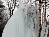 Ledová hradba u Lovtína (4. 2. 2009)