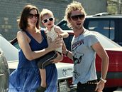 Liv Tylerová s manelem a synem v dob, kdy rodina jet fungovala 