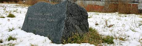 Základní kámen Památníku Velké Moravy ve Strachotín