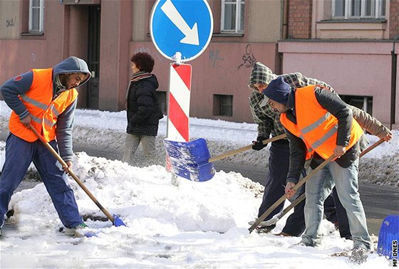 Odklízení snhu, ilustraní foto