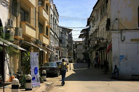 Typick ulice Zanzibaru.