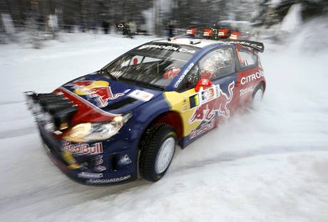 Sébastien Loeb pi Norské rallye.