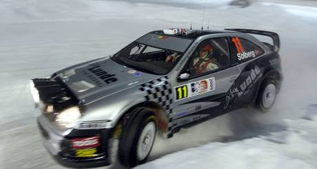 Petter Solberg na trati Norské rallye.