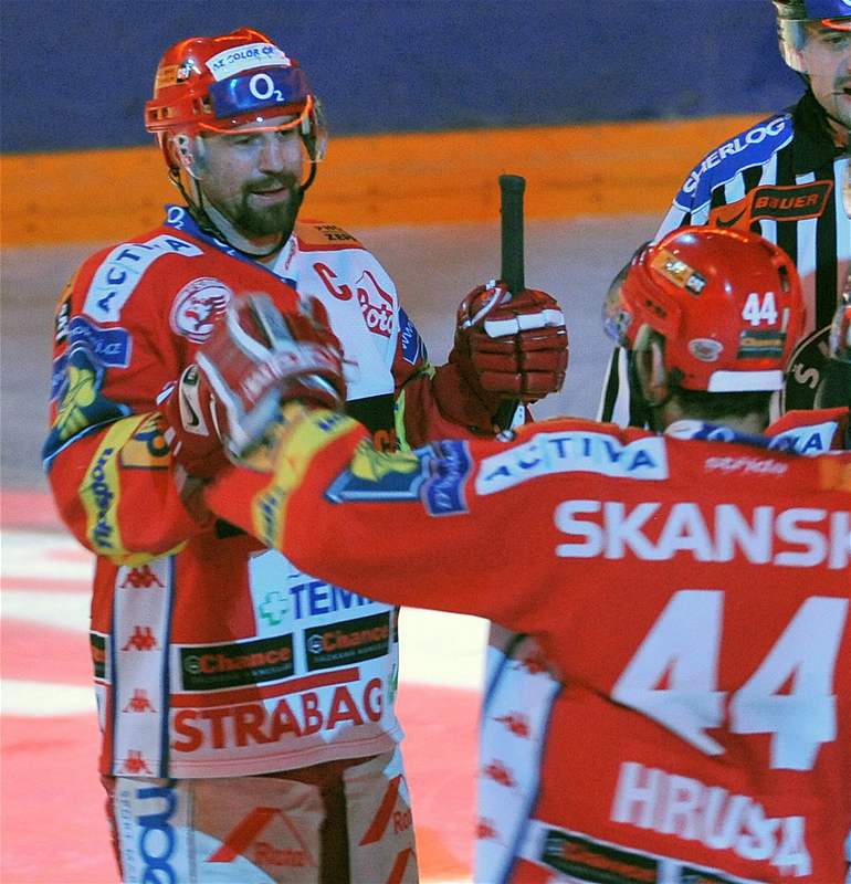 Slávistití hokejisté si definitivn zajistili první místo díky výhe nad Kladnem.