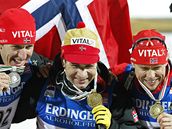 Lars Berger, Ole Einar Björndalen, Halvard Hanevold