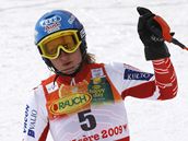 Tanja Poutiainenová z finska, tetí ena ze slalomu na MS v alpském lyování