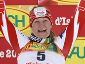Tanja Poutiainenová z Finska, tetí ena ze slalomu na MS v alpském lyování
