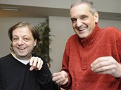 Milan Šteindler (vlevo) a David Vávra (vpravo) představili dvanáct nových dílů Alles Gute