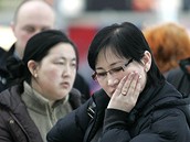 První cizinci z Mongolska, kteí pili v esku kvli krizi o práci, odletlo z Prahy dom (19. února 2009)