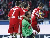 Hertha Berlín - Bayern Mnichov: Jaroslav Drobný poté, co dostal gól.